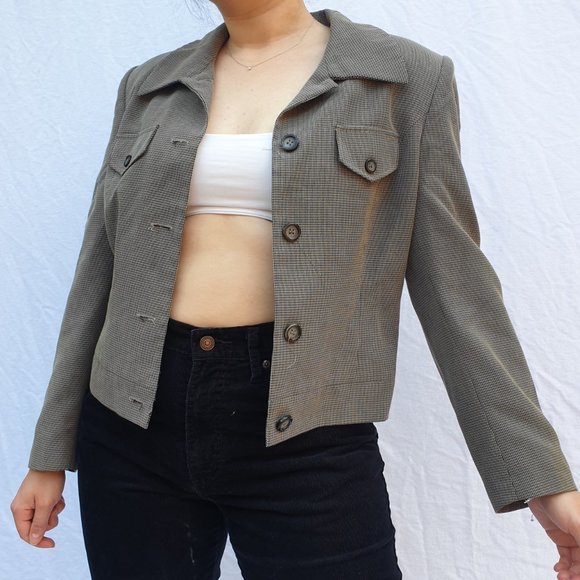 VINTAGE CROPPED BLAZER - Picture 2 of 5